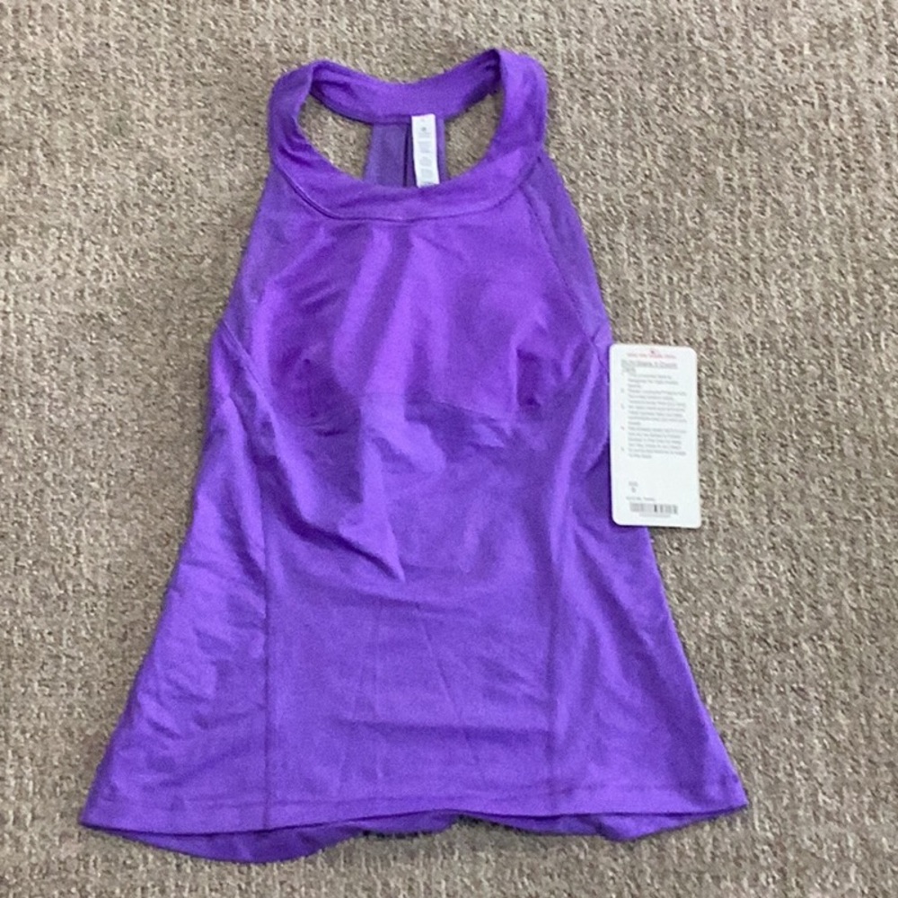 Lululemon Athletica Purple Fitted Tank Top - Run Make It Count Tank